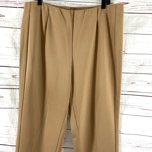 J. Jill Pants Women’s XL Camel Brown Pull On Stretch Ponte - Picture 2 of 13